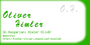 oliver himler business card
